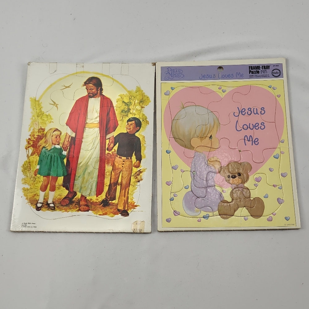 Vintage Religious Puzzle Set